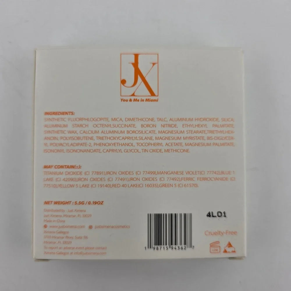 Just Ximena You & Me in Miami Eyeshadow Palette Makeup 5.5g NEW Shimmer Shades